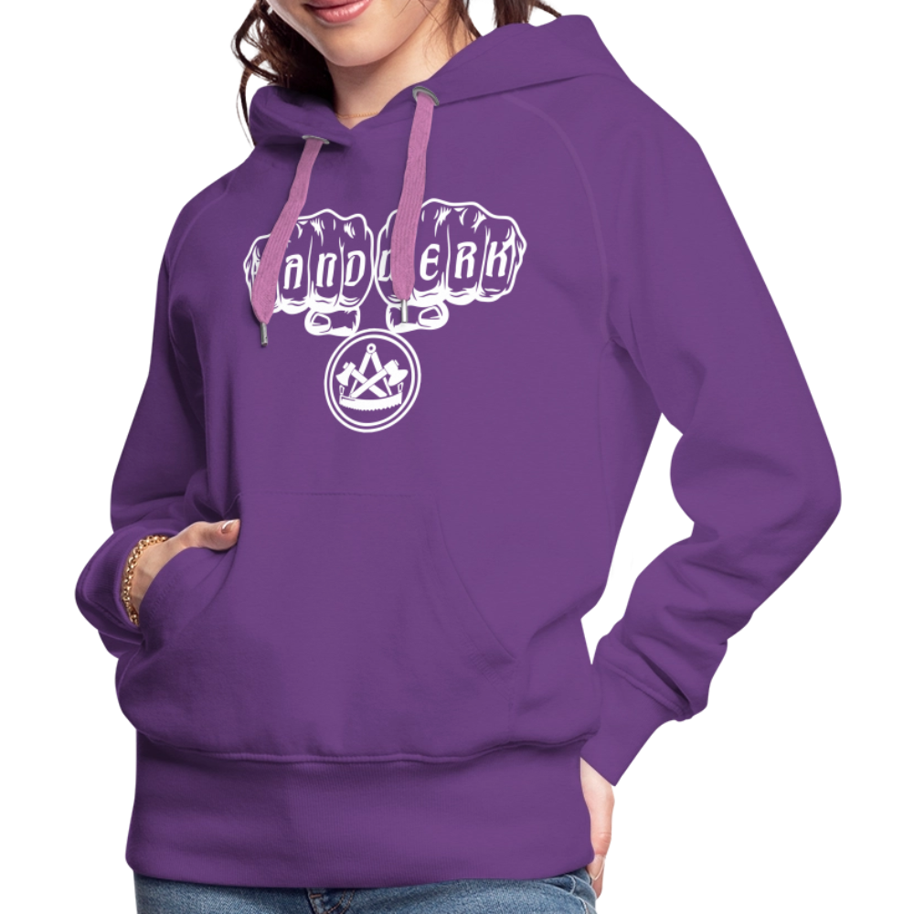 Frauen Premium Hoodie "Zimmermann" - Purple
