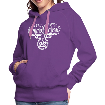 Frauen Premium Hoodie "Zimmermann" - Purple