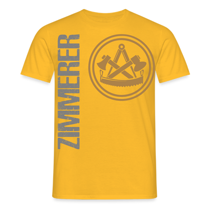 Unisex T-Shirt "Zimmerer" Gelb Männer T-Shirt