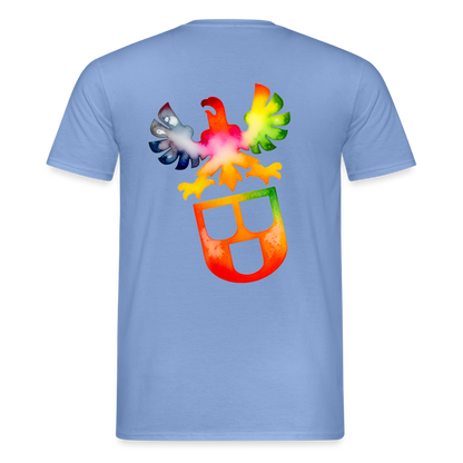 Unisex T-Shirt "Maler" (beidseitig bedruckt) - carolina blue