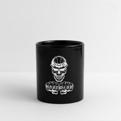 Panoramatasse schwarz "Skull-Helm-Handwerk" Panoramatasse farbig