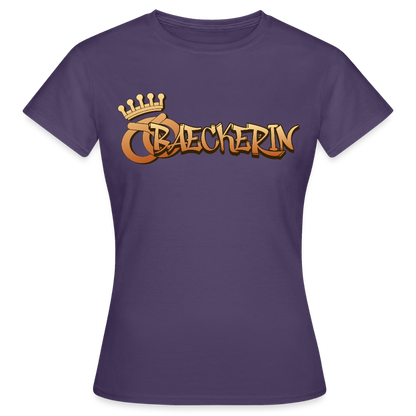 Frauen T-Shirt "Bäckerin" Dunkellila Frauen T-Shirt