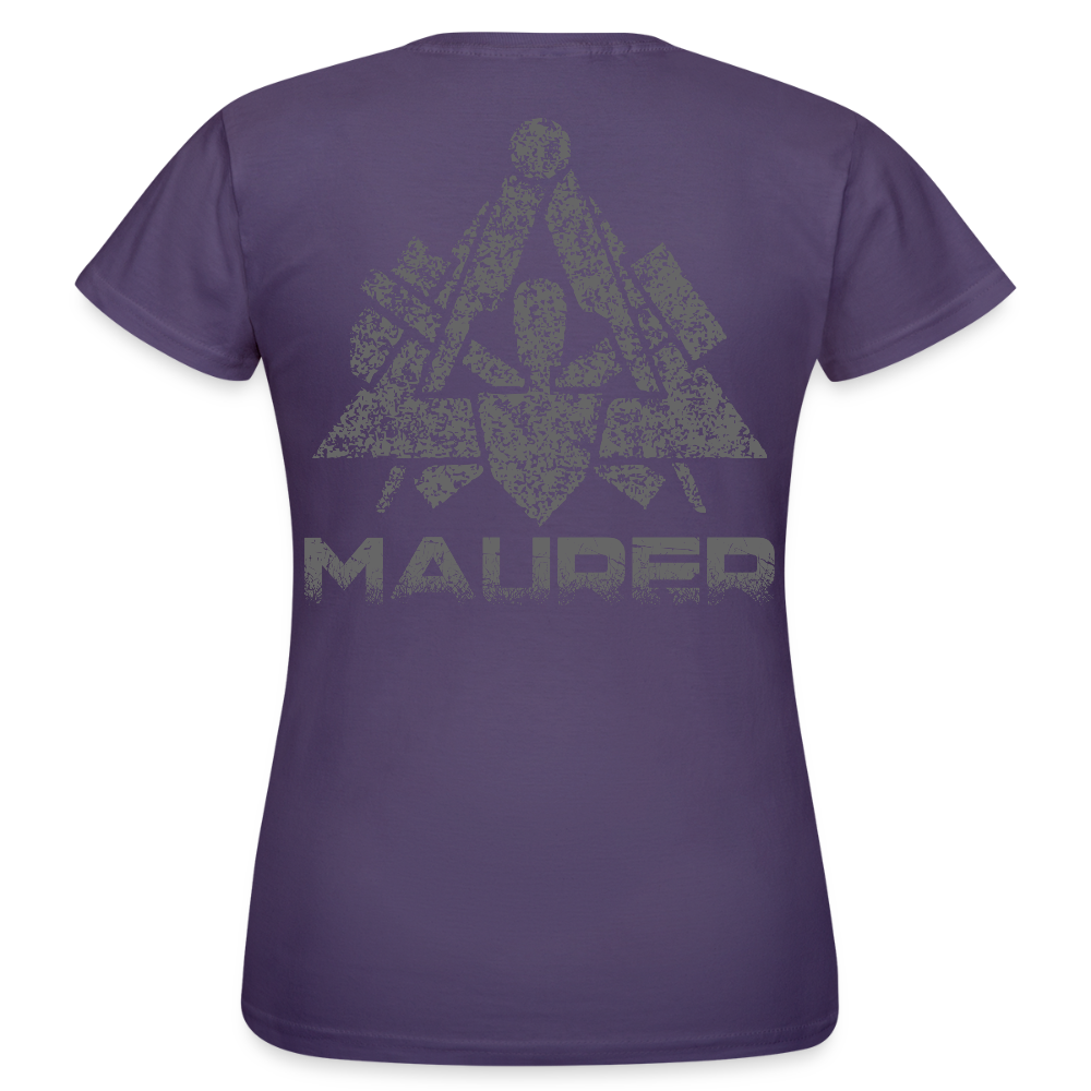 Frauen T-Shirt "Maurer" Dunkellila Frauen T-Shirt