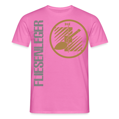 Unisex T-Shirt "Fliesenleger" Pink Männer T-Shirt