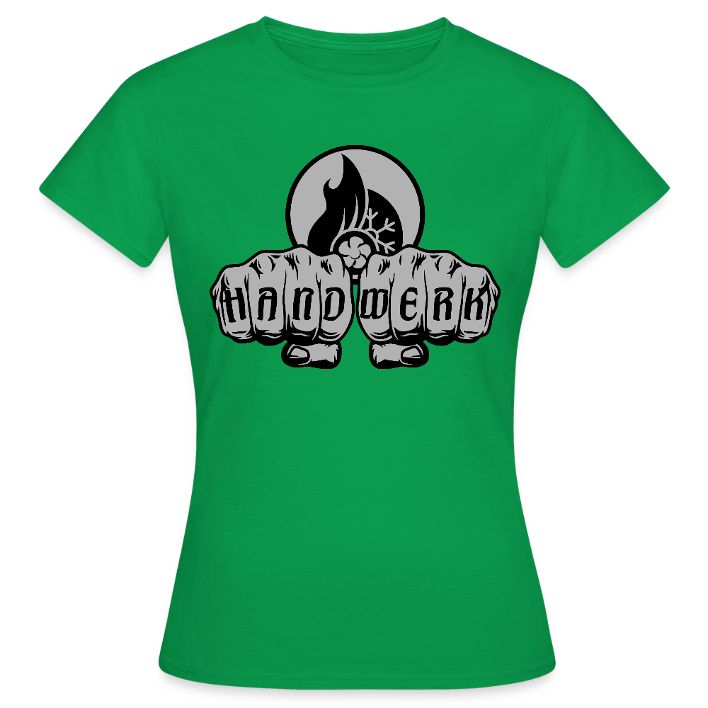 Frauen T-Shirt "Klimatechniker" Kelly Green Frauen T-Shirt