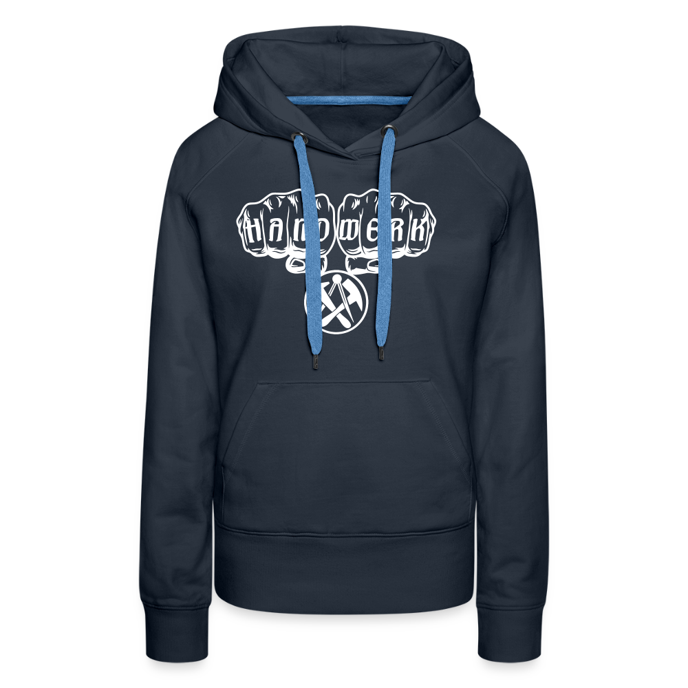 Frauen Premium Hoodie "Dachdecker" Navy Frauen Premium Hoodie