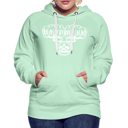 Frauen Premium Hoodie "Zimmermann" - helles Mintgrün