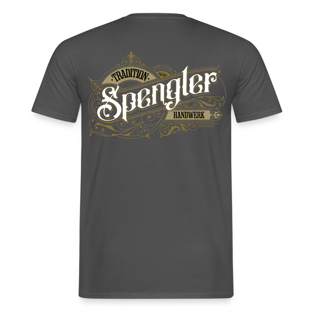 Unisex T-Shirt "Spengler"-Nostalgie von Spreadconnect, Männer T-Shirt mit nostalgischem Druck, bequem und modisch, auf hellem Hintergrund