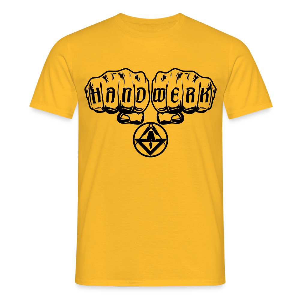 Unisex T-Shirt "Stuckateur" Gelb Männer T-Shirt