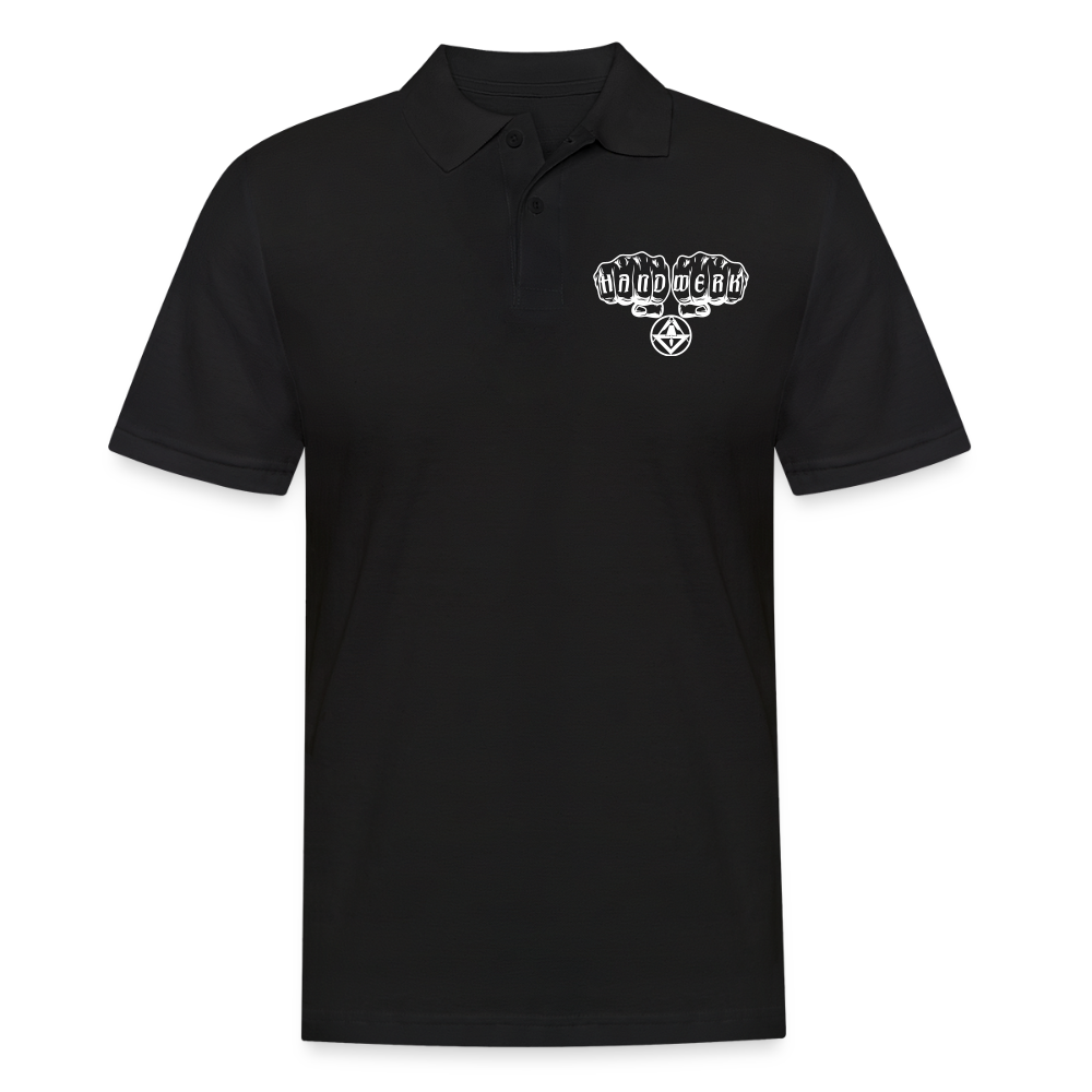 Männer Poloshirt "Stuckateur" Schwarz Männer Poloshirt