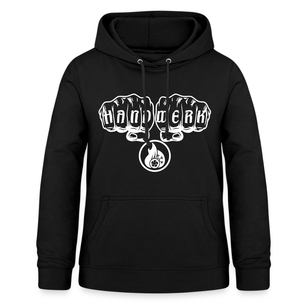 Frauen Hoodie "Klimatechniker" Schwarz Frauen Hoodie