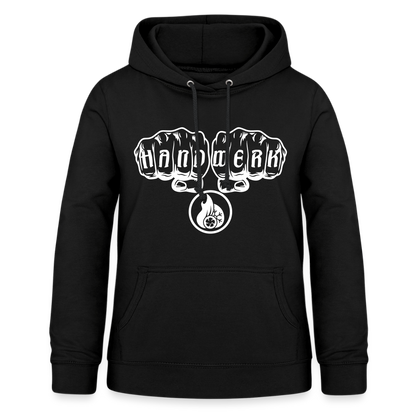 Frauen Hoodie "Klimatechniker" Schwarz Frauen Hoodie