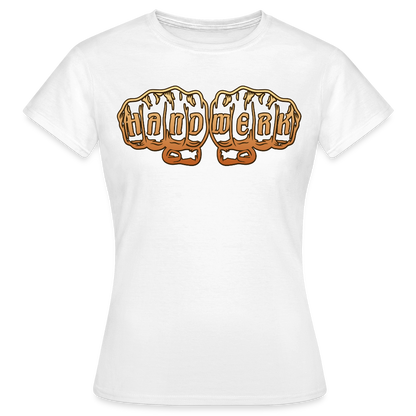 Frauen T-Shirt "Handwerk" Weiß Frauen T-Shirt