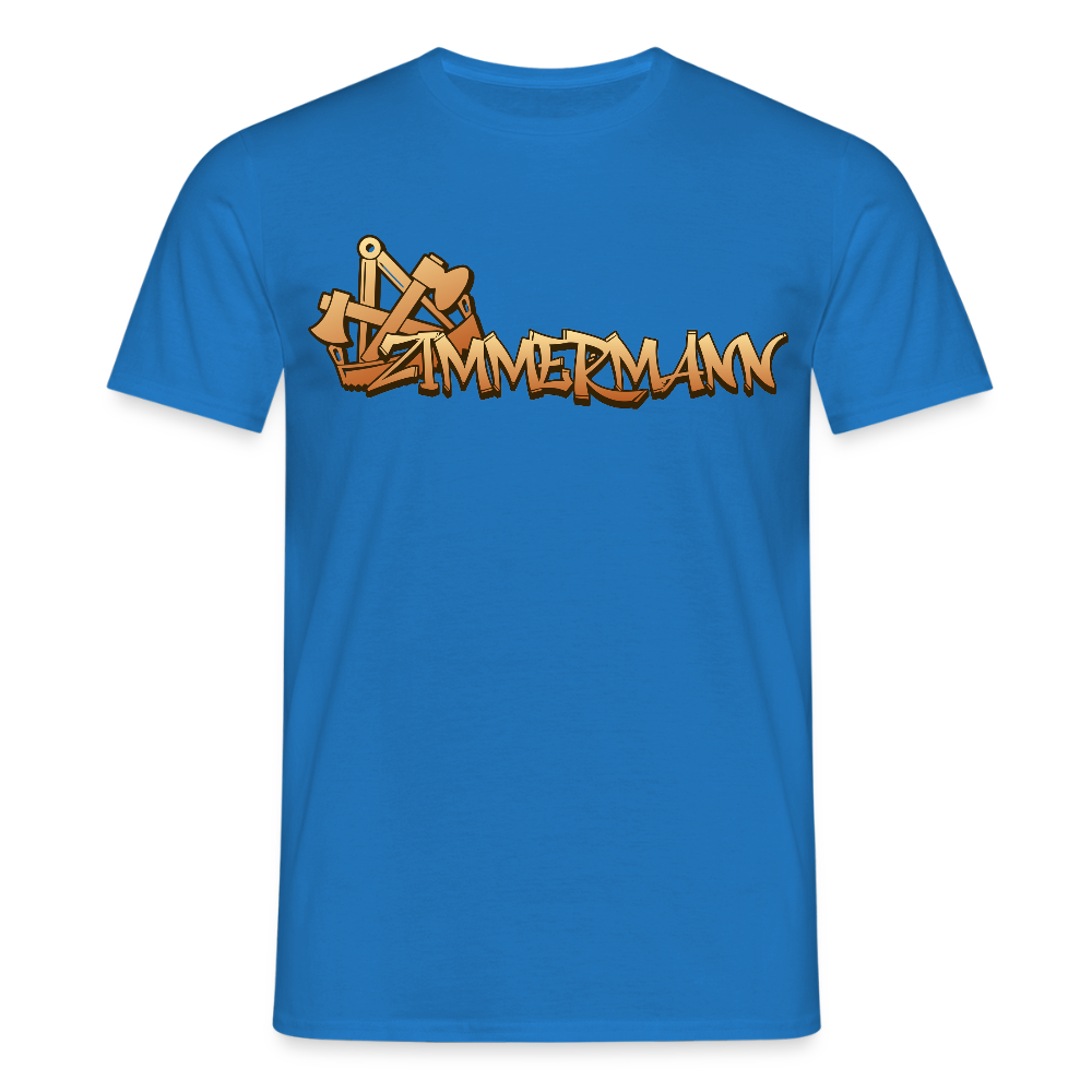 Unisex T-Shirt "Zimmermann" Royalblau Männer T-Shirt