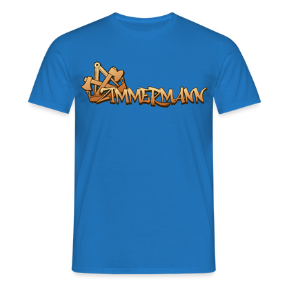 Unisex T-Shirt "Zimmermann" Royalblau Männer T-Shirt