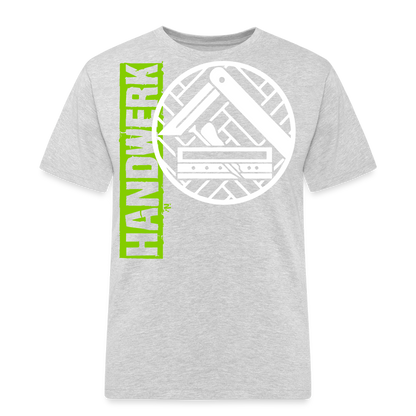Unisex Workwear T-Shirt "Parkettleger" Grau meliert Männer Workwear T-Shirt