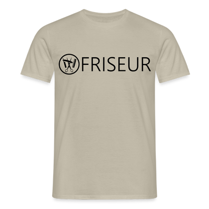 Unisex T-Shirt "Friseur" Sandbeige Männer T-Shirt