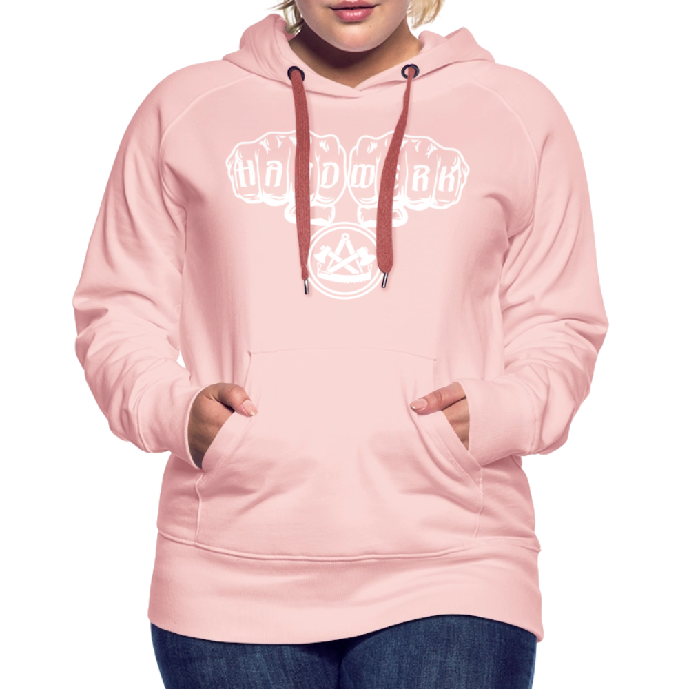 Frauen Premium Hoodie "Zimmermann" - Kristallrosa