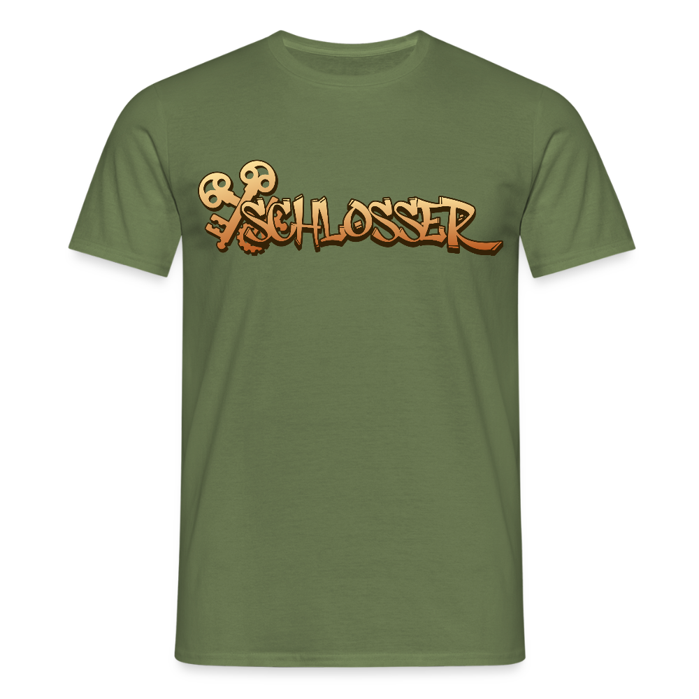 Unisex T-Shirt "Schlosser" Militärgrün Männer T-Shirt
