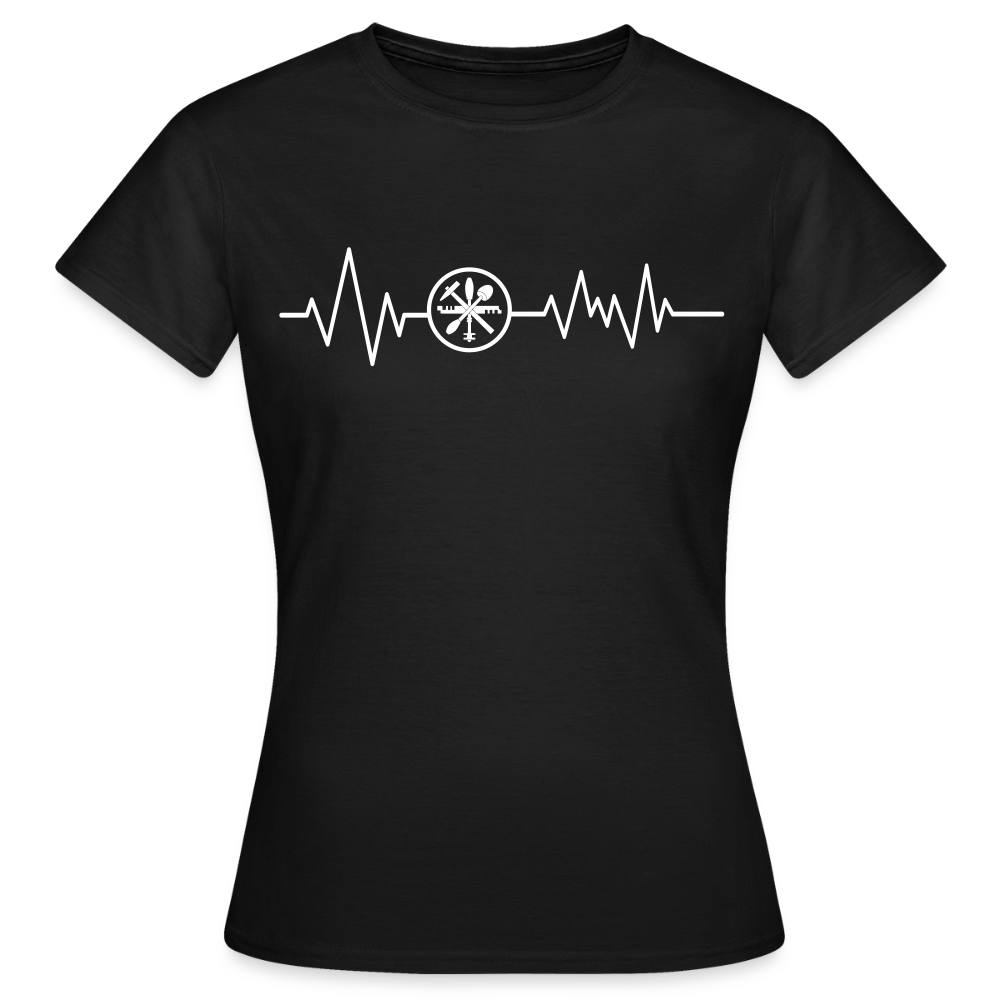 Frauen T-Shirt "Glaser" Schwarz Frauen T-Shirt