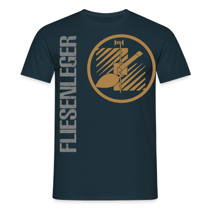 Unisex T-Shirt "Fliesenleger" Navy Männer T-Shirt