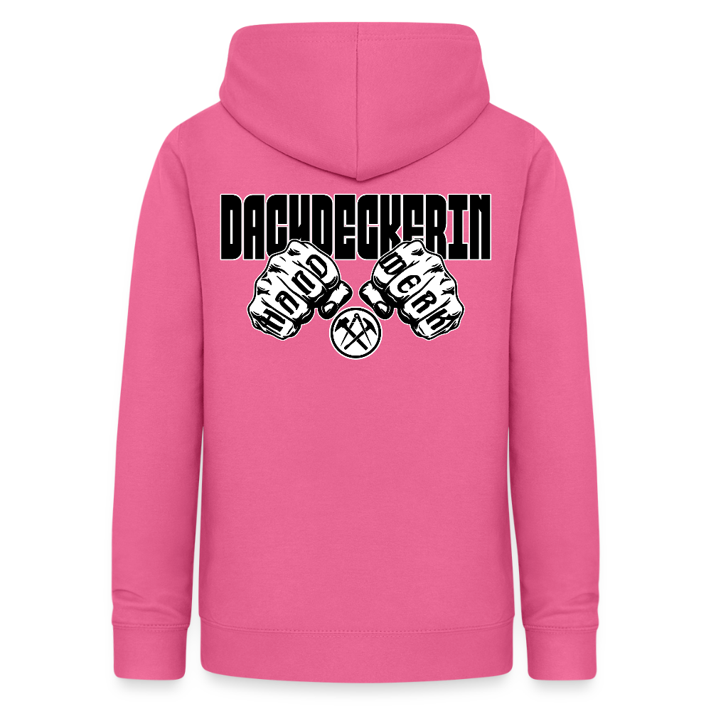 Frauen Hoodie "Dachdeckerin" (beidseitig beruckt) Pink Frauen Hoodie