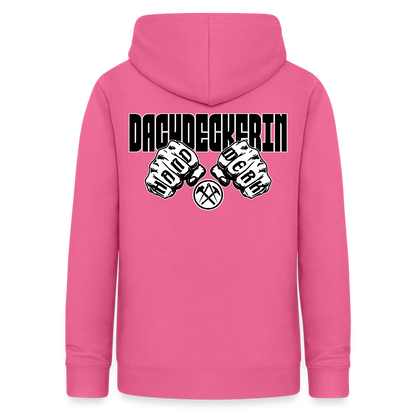 Frauen Hoodie "Dachdeckerin" (beidseitig beruckt) Pink Frauen Hoodie