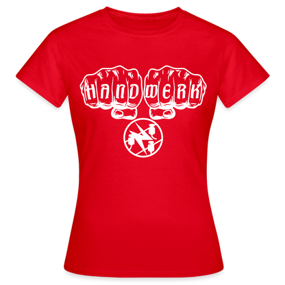 Frauen T-Shirt "Elektriker" Rot Frauen T-Shirt