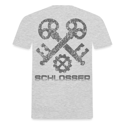 Unisex T-Shirt "Schlosser" Grau meliert Männer T-Shirt