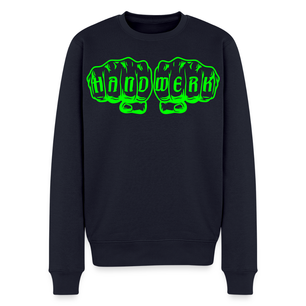 Unisex Premium Pullover "Metallbauer" neongrün Navy Männer Premium Pullover