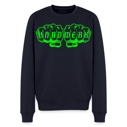 Unisex Premium Pullover "Metallbauer" neongrün Navy Männer Premium Pullover