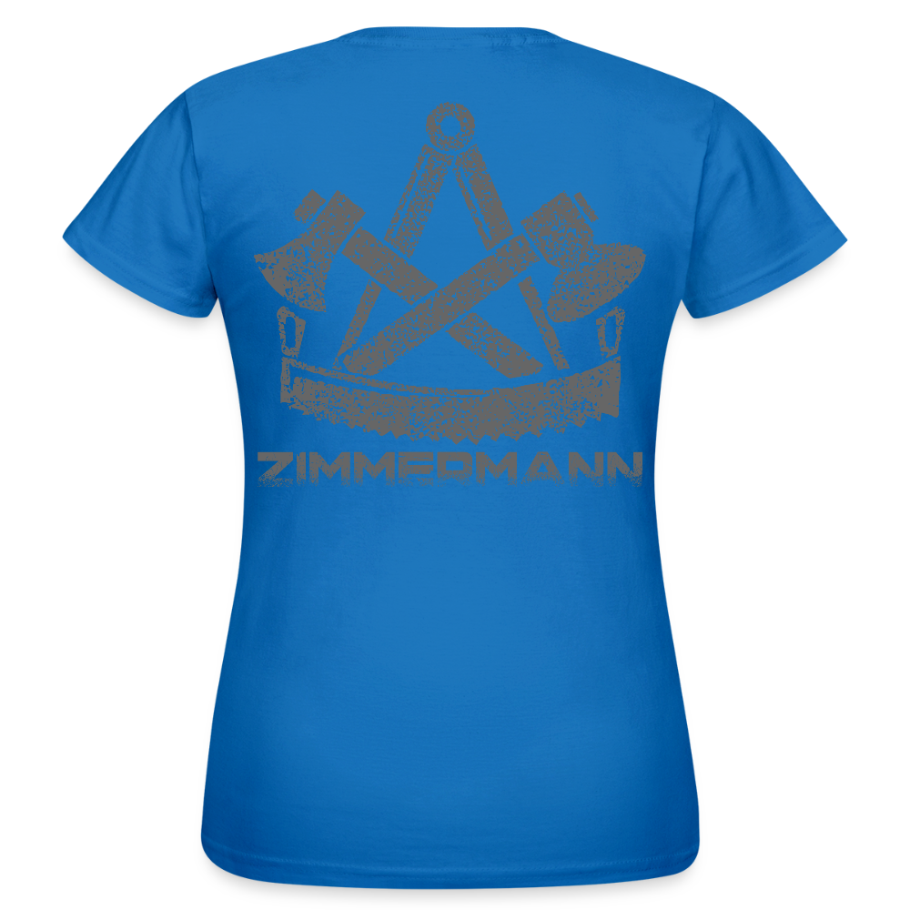 Frauen T-Shirt "Zimmermann" Royalblau Frauen T-Shirt