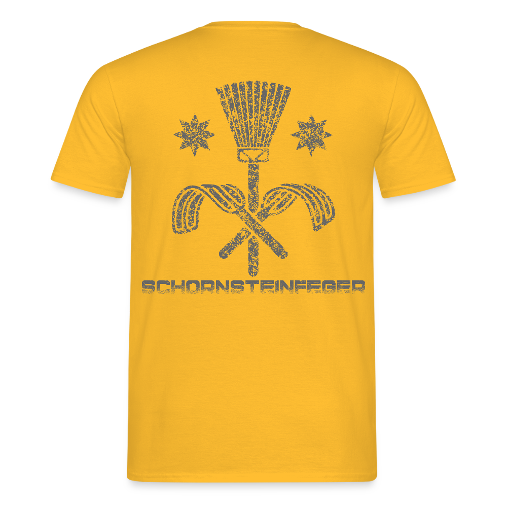 Unisex T-Shirt "Schornsteinfeger" Gelb Männer T-Shirt