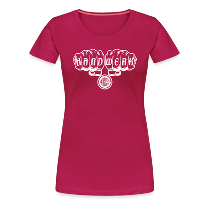 Frauen Premium T-Shirt "Gerüstbauer" - dunkles Pink