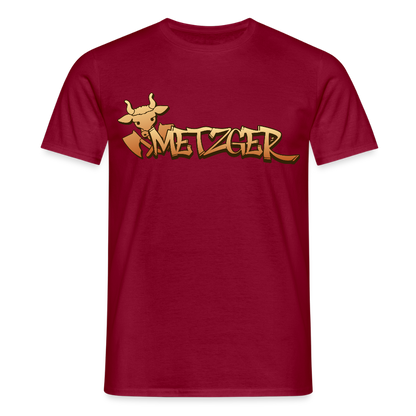 Unisex T-Shirt "Metzger" Ziegelrot Männer T-Shirt
