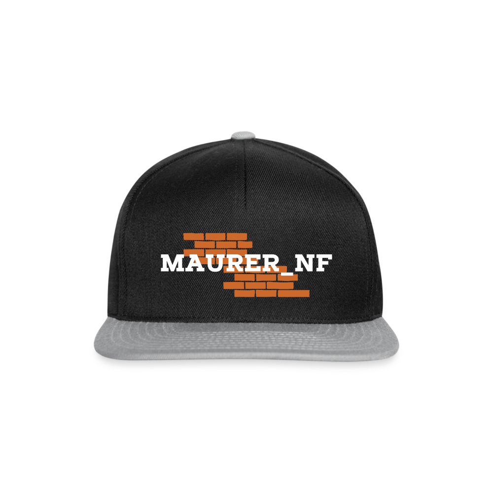 Maurer_NF Snapback Schwarz Grau One size Snapback Cap