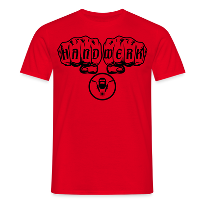 Unisex T-Shirt "Schweisser" Rot Männer T-Shirt