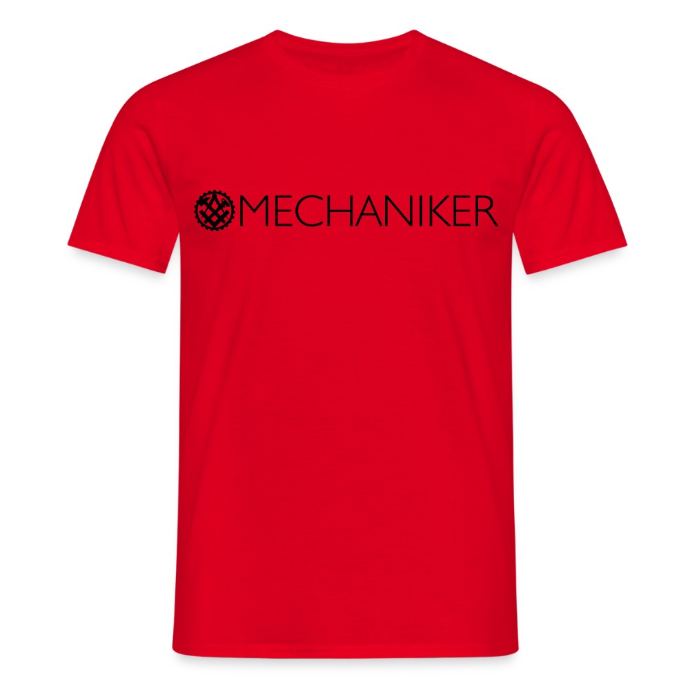 Unisex T-Shirt "Mechaniker" Rot Männer T-Shirt