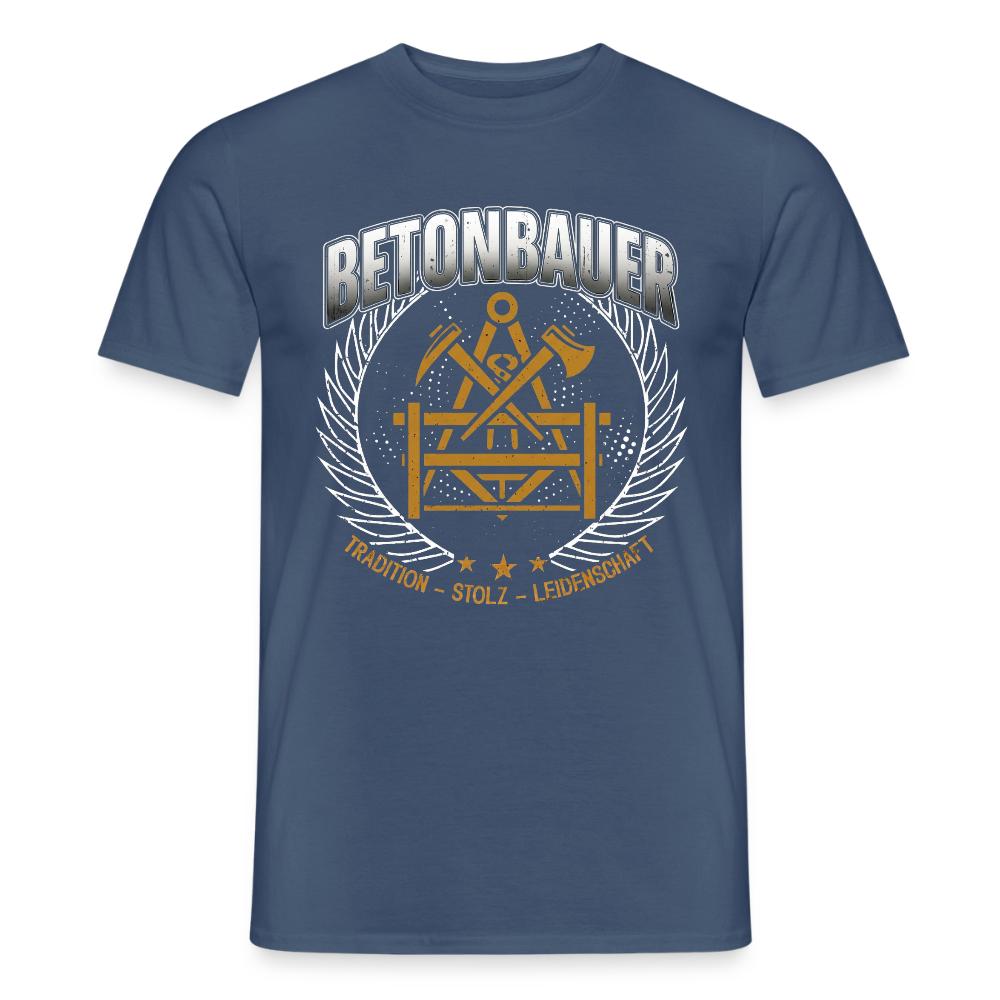 Unisex Tradition Betonbauer Spreadconnect T-Shirt, bequemes Männer T-Shirt aus weichem Stoff mit traditionellem Design.