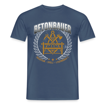 Unisex Tradition Betonbauer Spreadconnect T-Shirt, bequemes Männer T-Shirt aus weichem Stoff mit traditionellem Design.