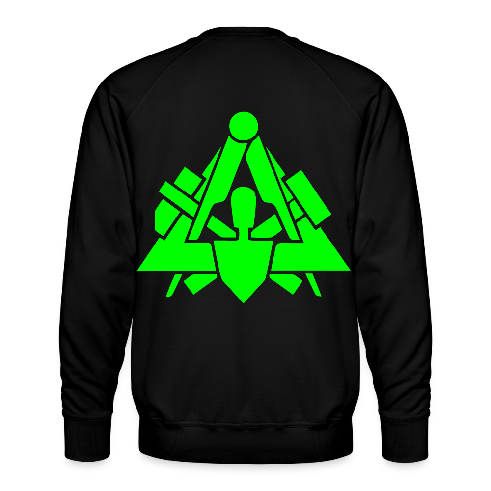 Unisex Premium Pullover "Maurer" neongrün Männer Premium Pullover