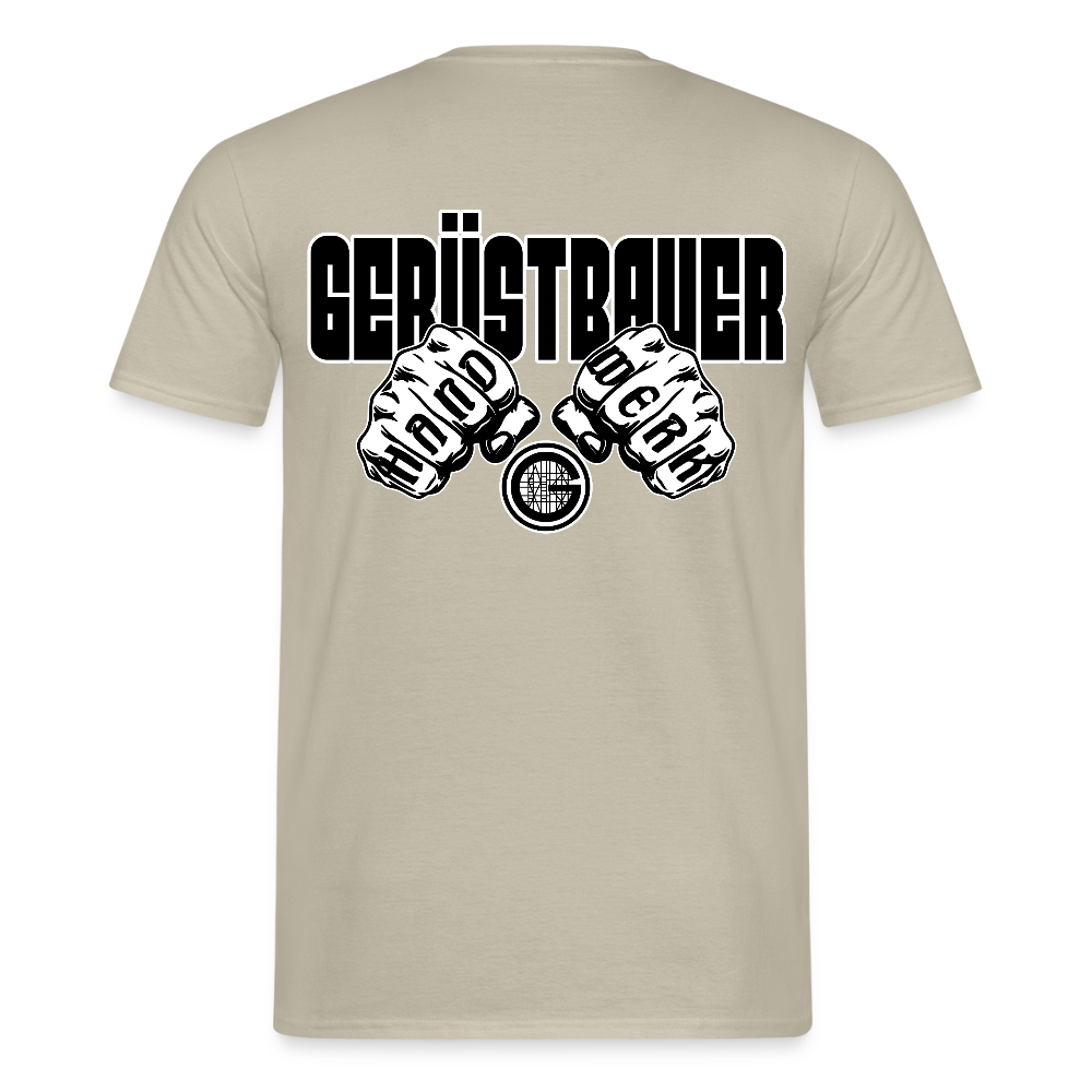 Unisex T-Shirt "Gerüstbauer" Sandbeige Männer T-Shirt