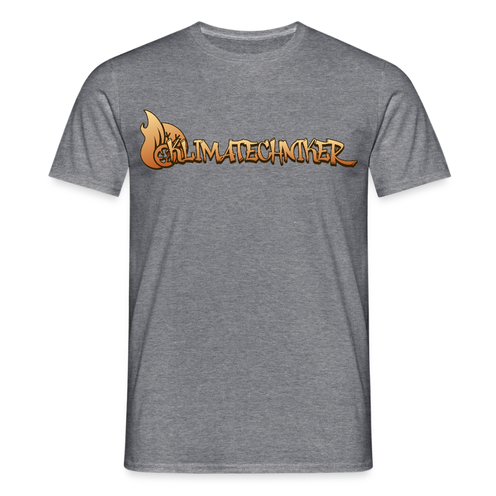 Unisex T-Shirt "Klimatechniker" Graphit meliert Männer T-Shirt