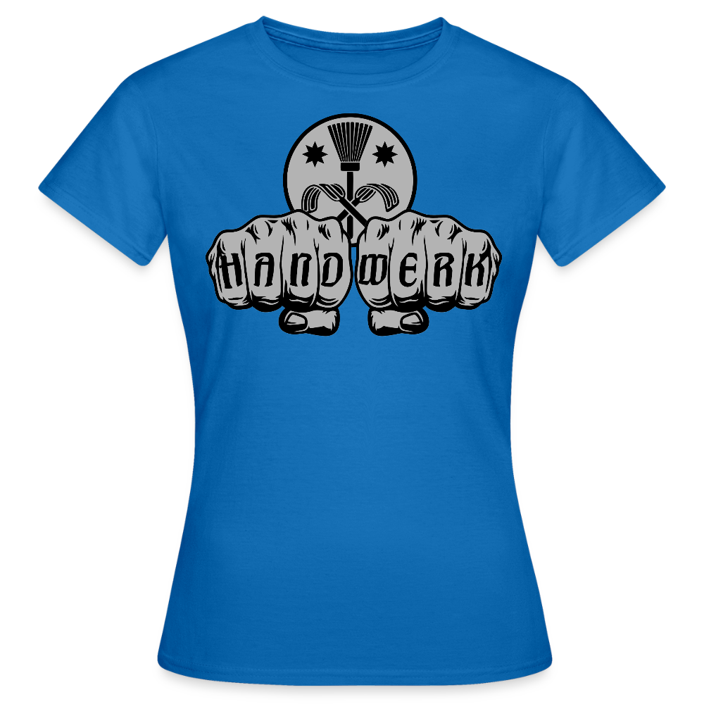Frauen T-Shirt "Schornsteinfeger" Royalblau Frauen T-Shirt