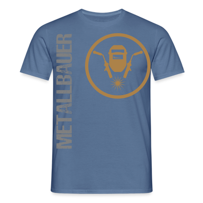 Unisex T-Shirt "Metallbauer" Taubenblau Männer T-Shirt