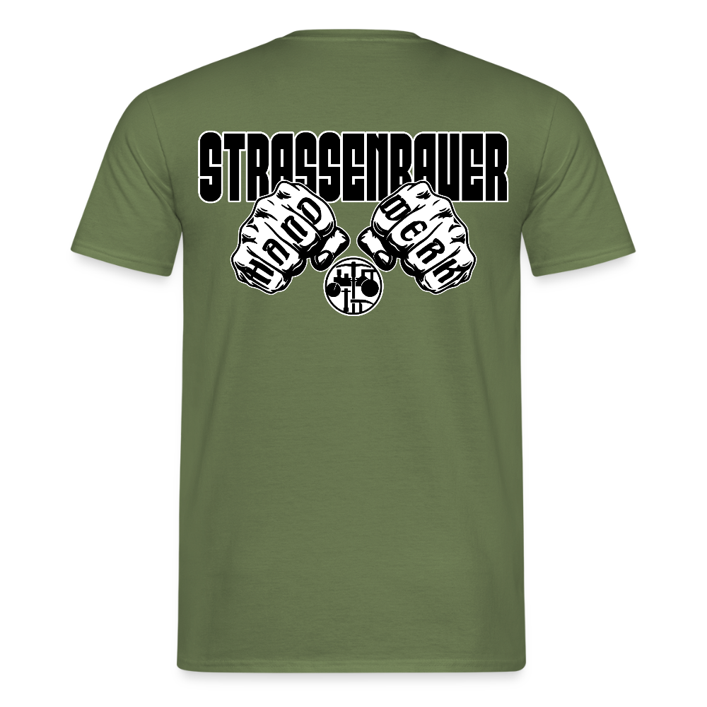 Unisex T-Shirt "Strassenbauer" Militärgrün Männer T-Shirt