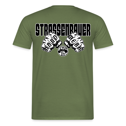 Unisex T-Shirt "Strassenbauer" Militärgrün Männer T-Shirt
