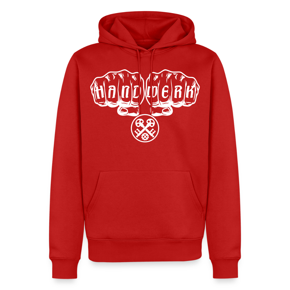 Männer Premium Hoodie "Schlosser" Rot Männer Premium Hoodie