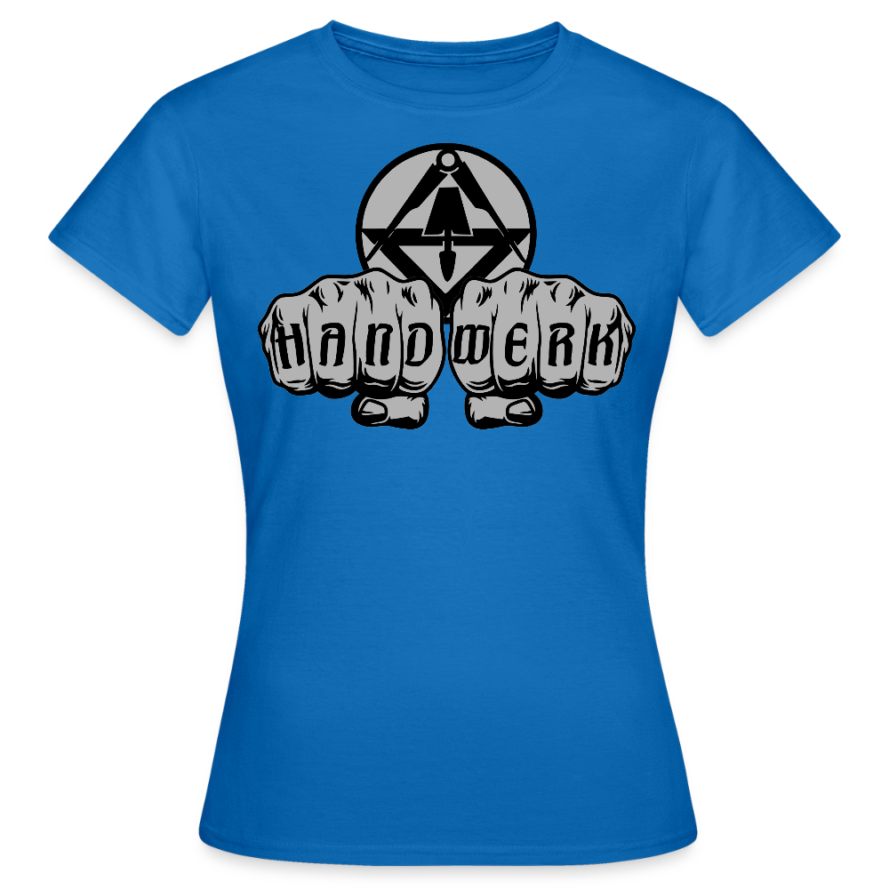 Frauen T-Shirt "Stuckateur" Royalblau Frauen T-Shirt