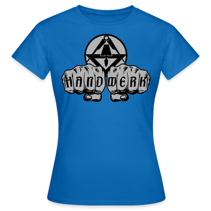Frauen T-Shirt "Stuckateur" Royalblau Frauen T-Shirt